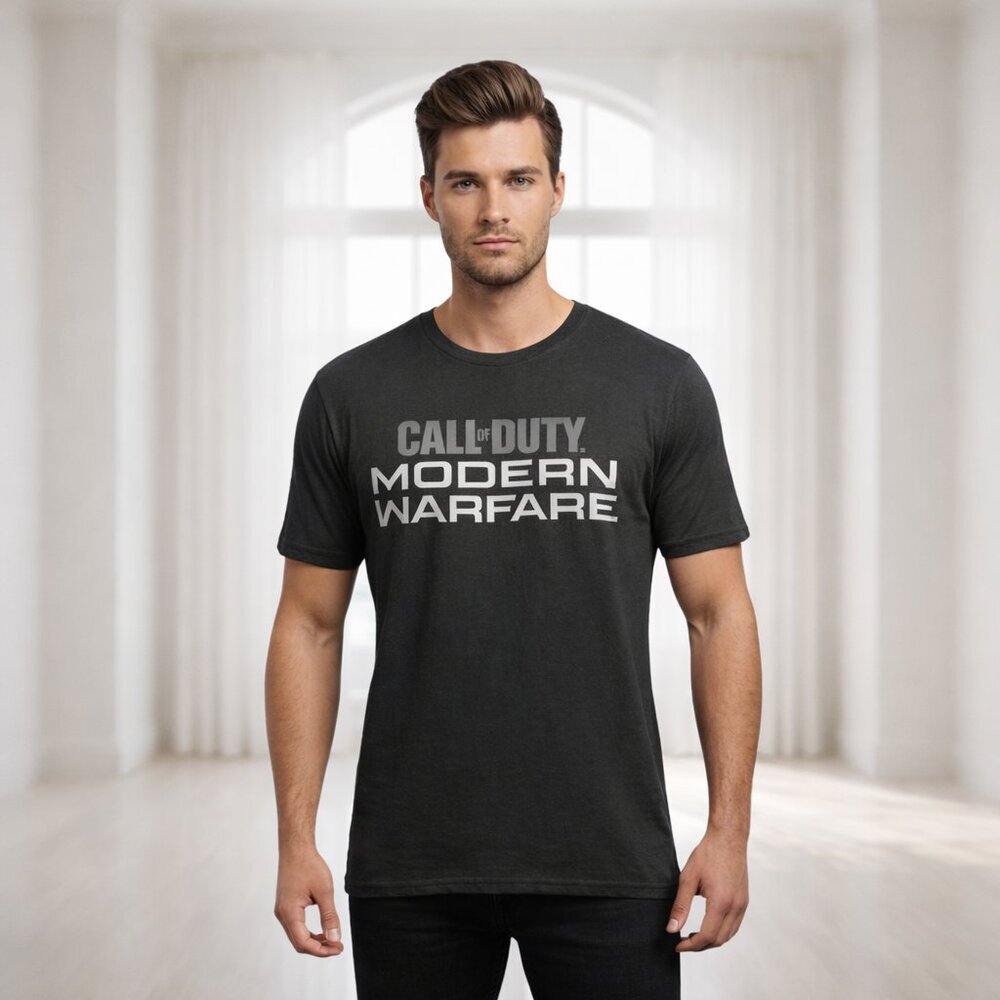 2 for $20 Call of Duty Modern Warfare Graphic Tee Gray Size Large Gamer Shirt